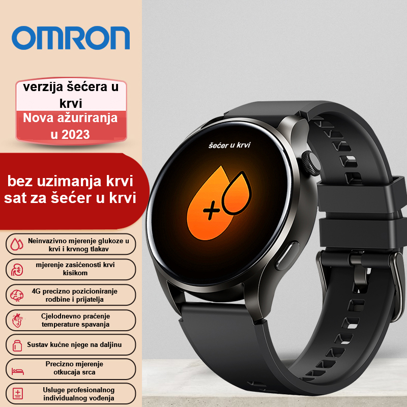 Neinvazivno mjerenje šećera/krvnog tlaka + precizno mjerenje kisika u krvi i otkucaja srca